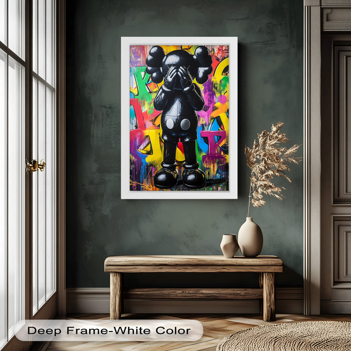 Behind the Hands – KAWS Oil Painting