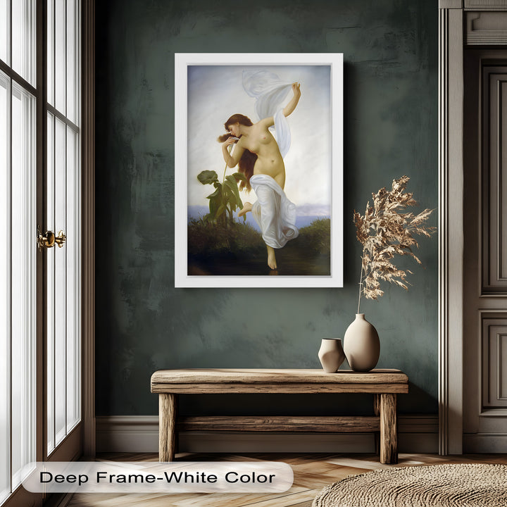 Whispers of the Wind – Classical Nude Goddess Renaissance Oil Painting