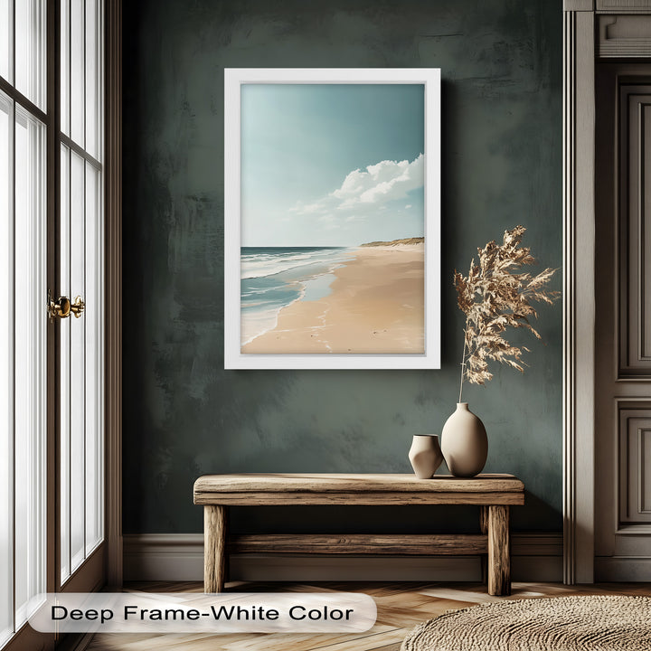 Endless Shoreline – Serene Seascape Oil Painting