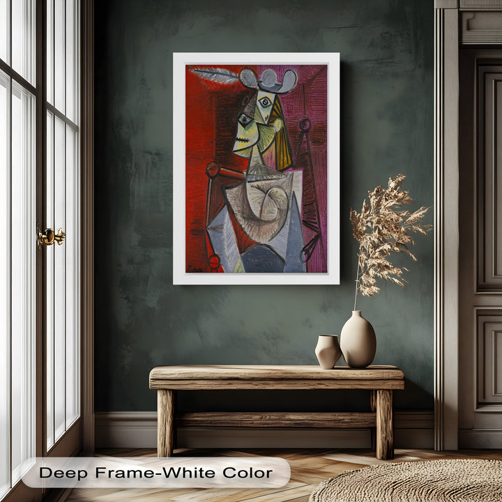 Knight of Angled Dreams – Picasso Cubist Oil Painting