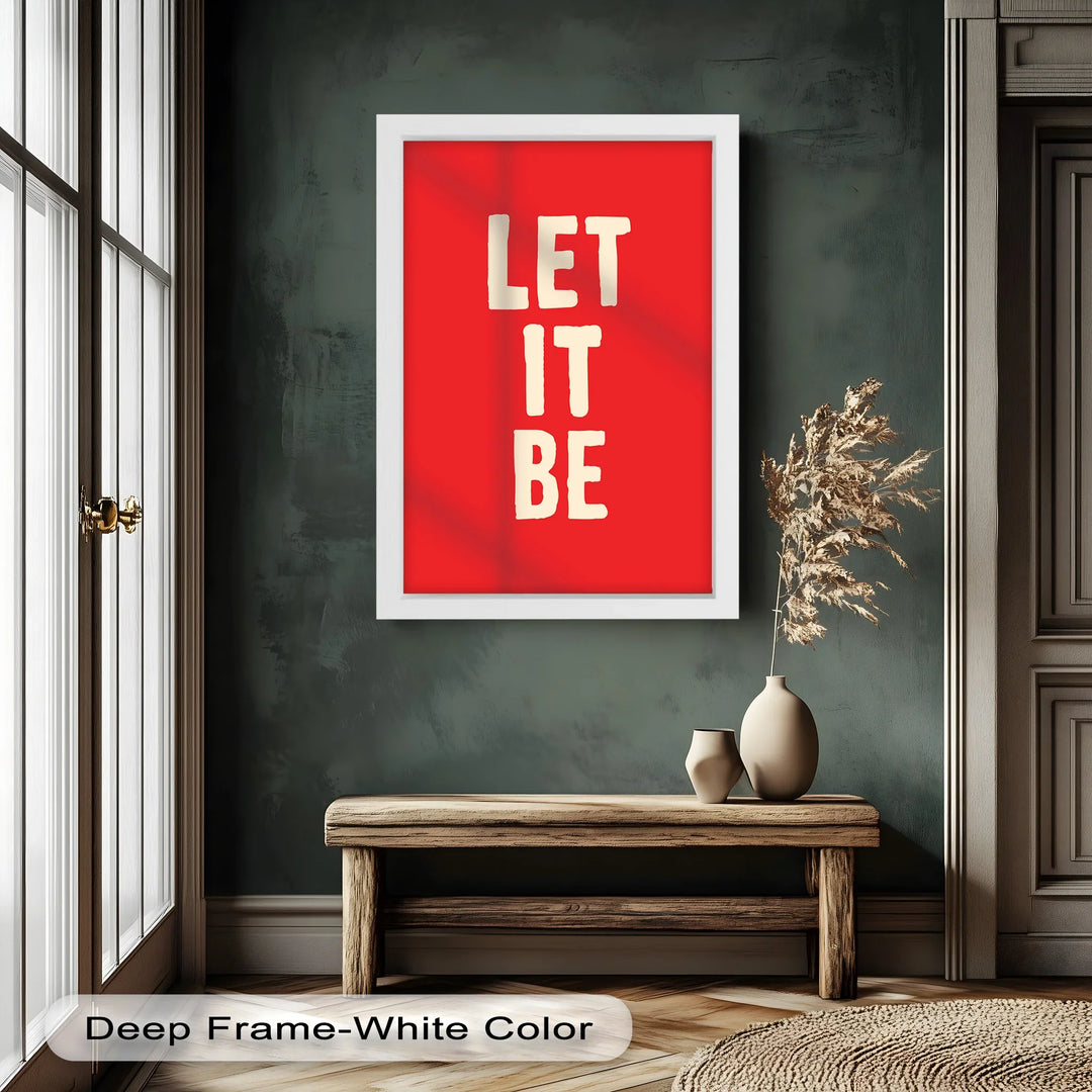 Let It Be – Red Oil Painting - MyPhotoStation