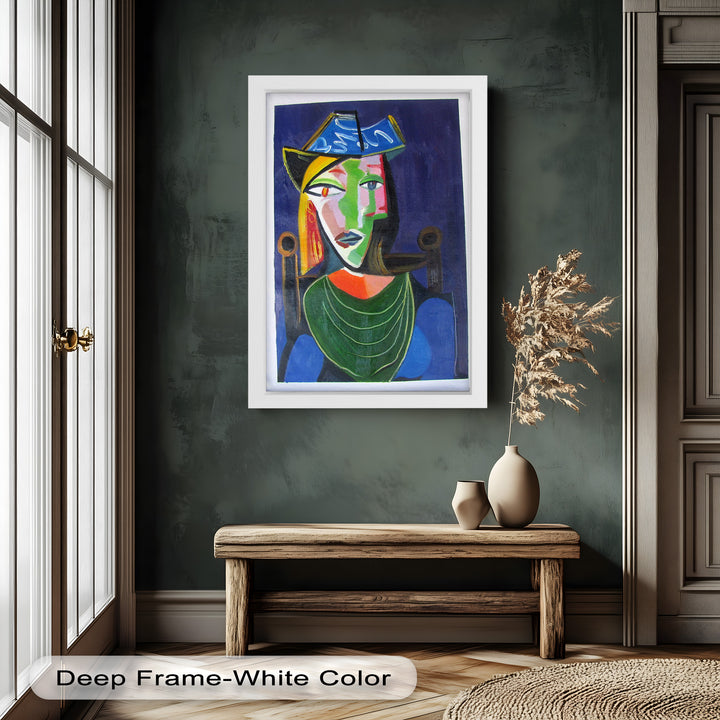 Woman in a Blue Hat – Picasso Oil Painting