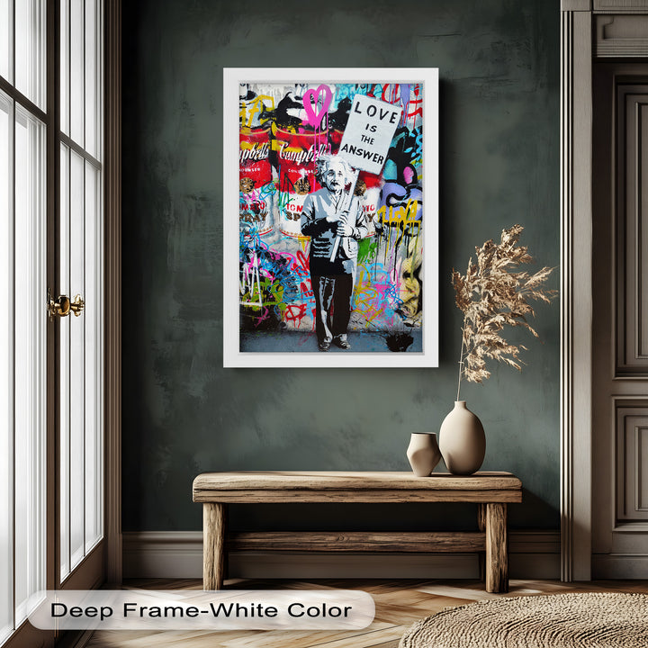 Einstein’s Protest – Banksy Oil Painting