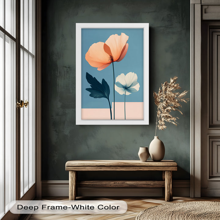 Serene Bloom – Boho Floral Oil Painting