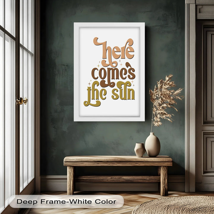 Here Comes the Sun – Positive Vibes Oil Painting - MyPhotoStation