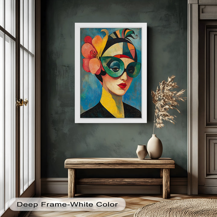 Retro Elegance Oil Painting – Fauvism Woman