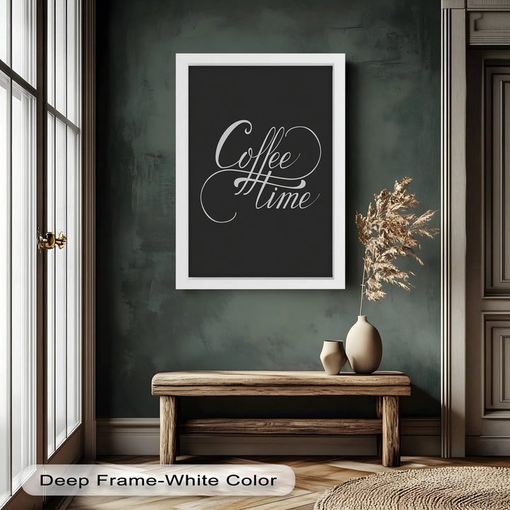 Coffee Time Script Art – Calligraphy Oil Painting - MyPhotoStation