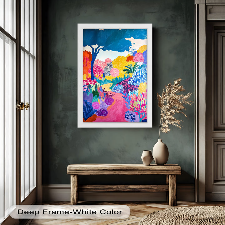 Dreamy Garden Path - Modern Oil Painting