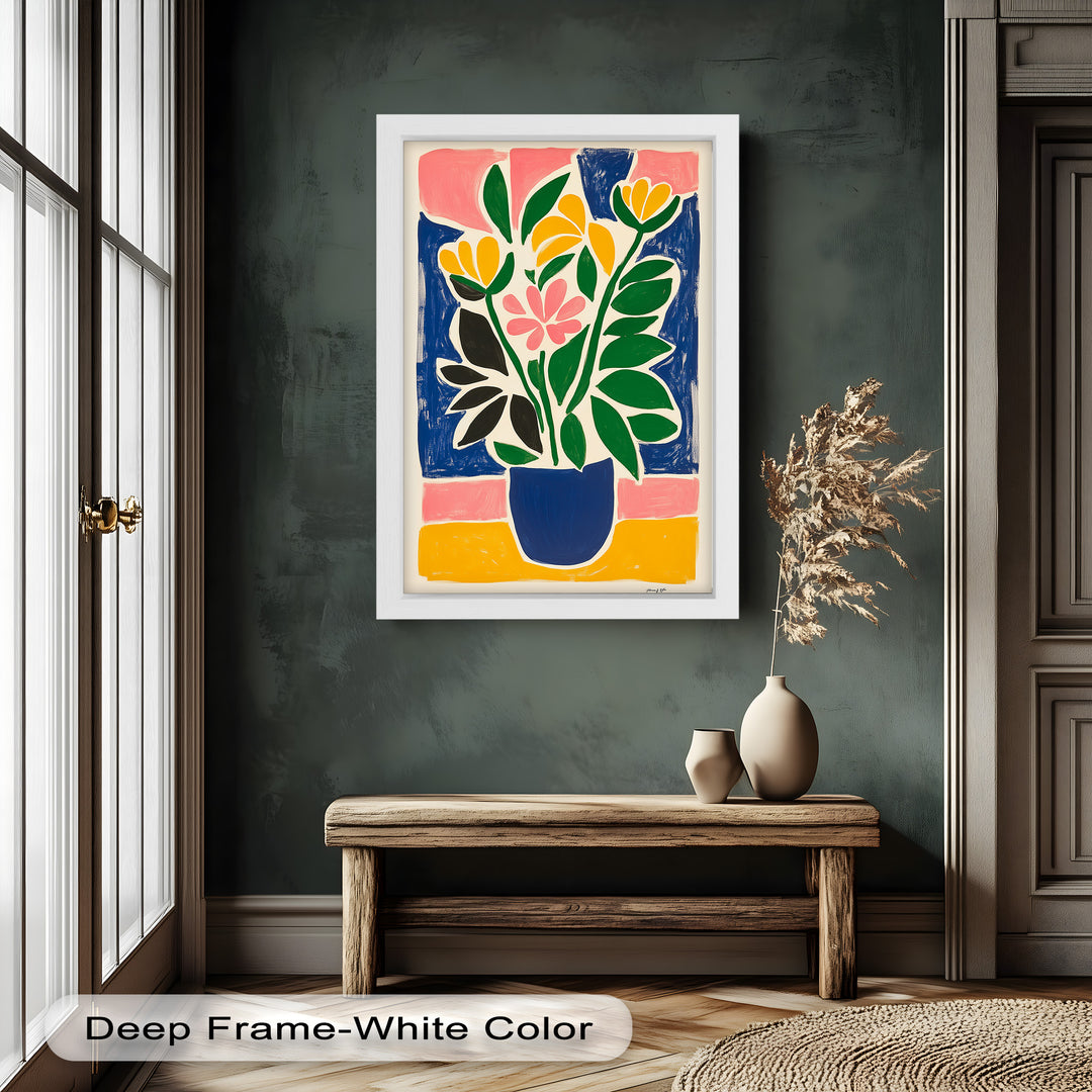 Vibrant Vase Composition – Modern Fauvist Oil Painting