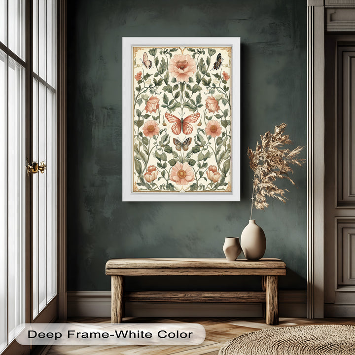 Whimsy in Bloom – Vintage Botanisches Ölgemälde