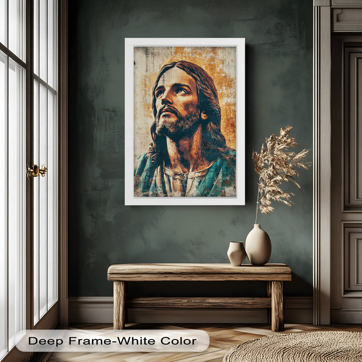 Licht der Gnade – Porträt von Jesus Christus Religiöses Ölgemälde