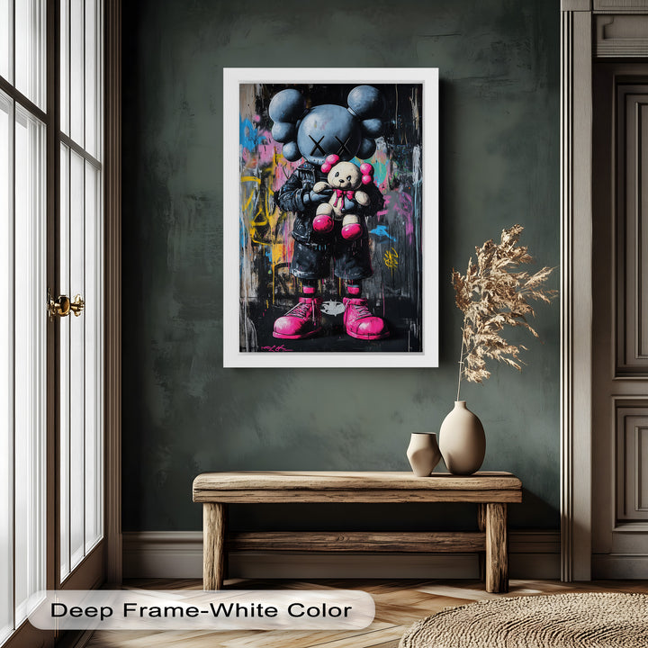 Embrace the Chaos – KAWS Oil Painting