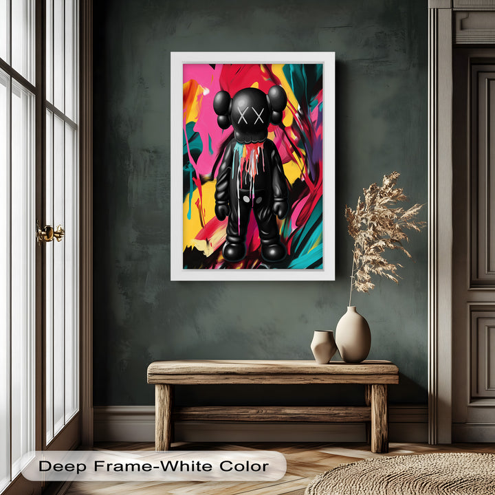 Meltdown Companion – Color Splash KAWS Oil Painting