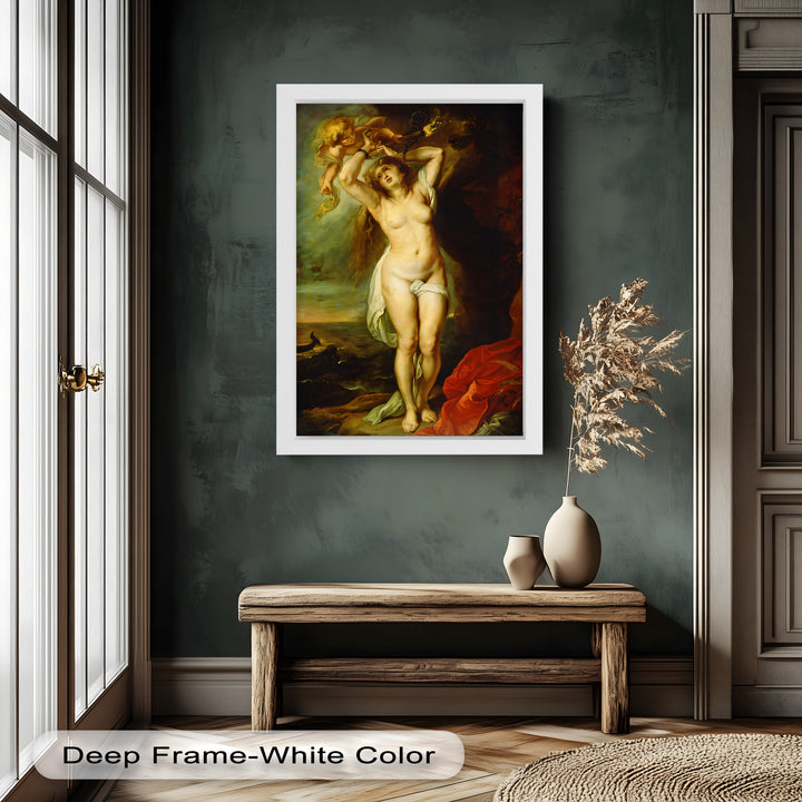 Andromeda Bound – Mythological Renaissance Nude Oil Painting