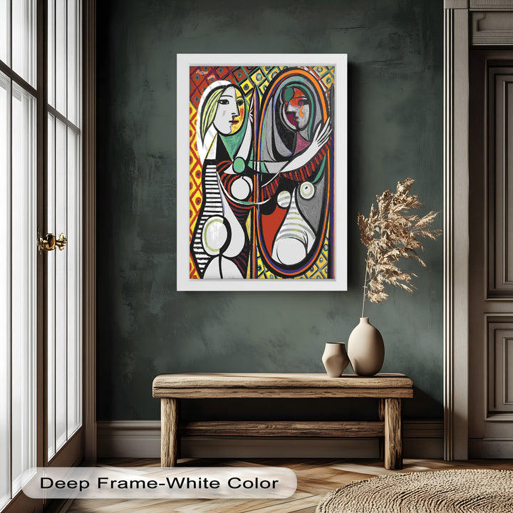 Reflected Identity – Mirror Portrait Picasso Oil Painting