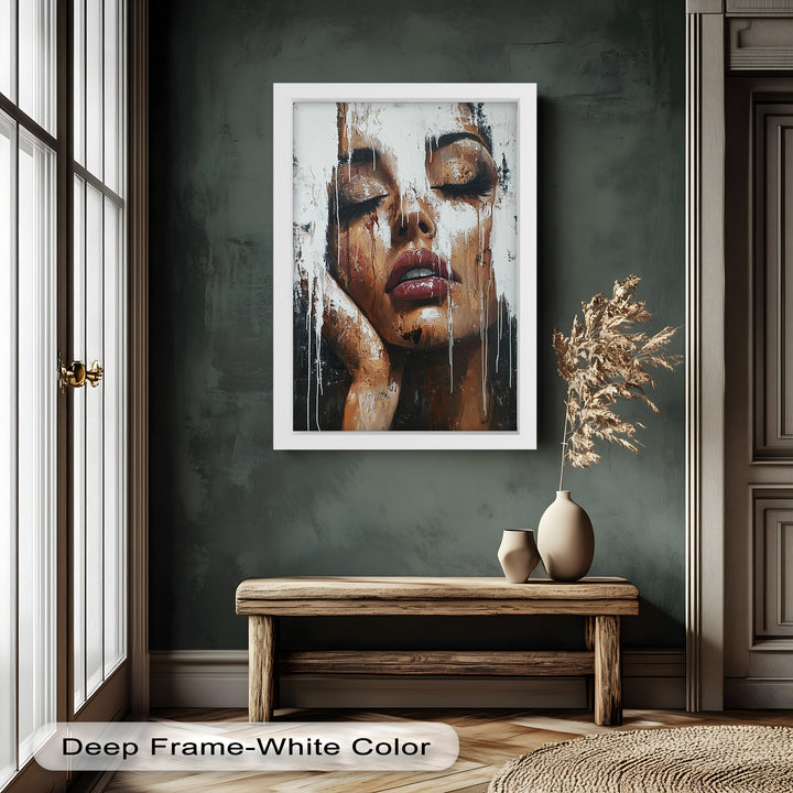 Dripping Silence – Modern Expressionist Abstract Oil Painting