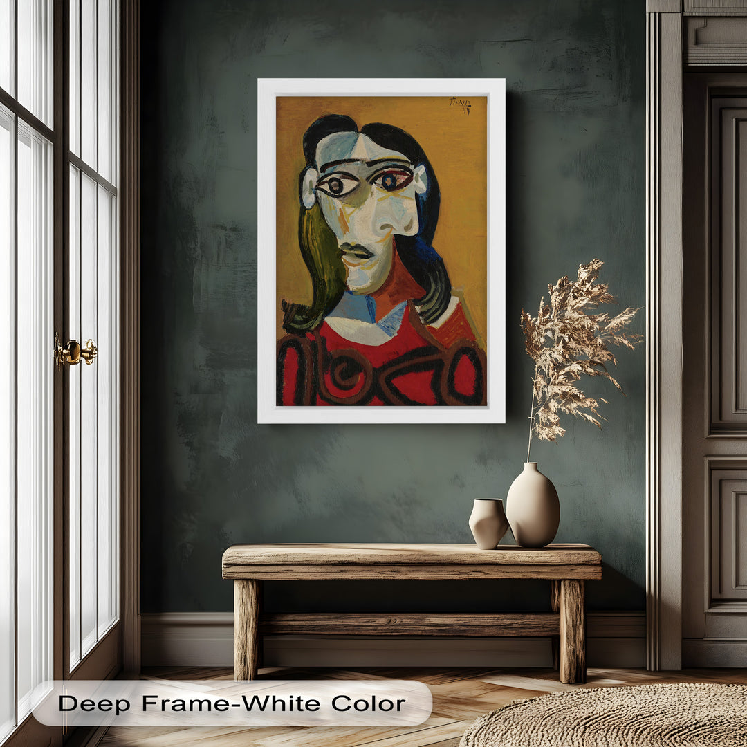 Abstract Portrait with Red Garment - Picasso Oil Painting