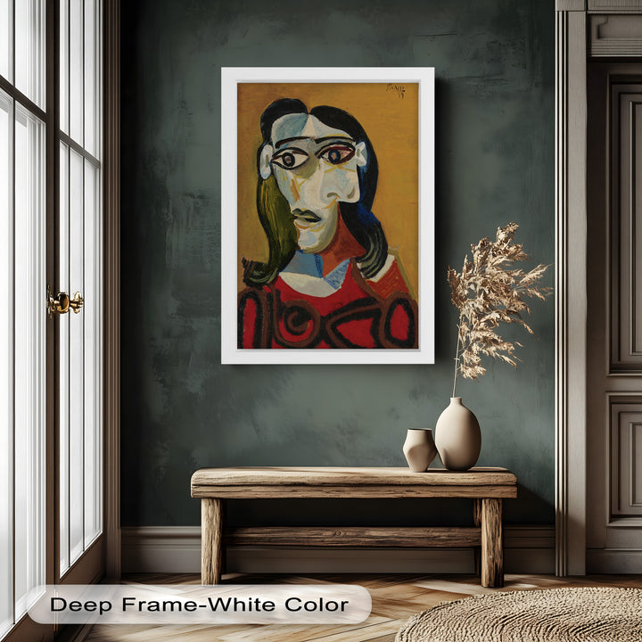 Abstract Portrait with Red Garment - Picasso Oil Painting