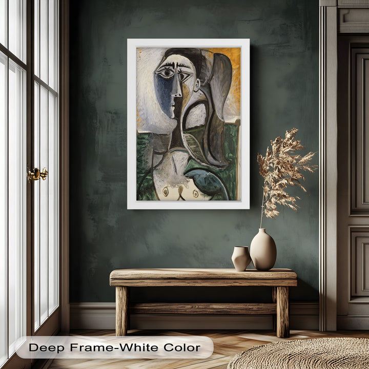 Fragmented Grace – Expressive Female Form in Picasso-Style Oil Painting