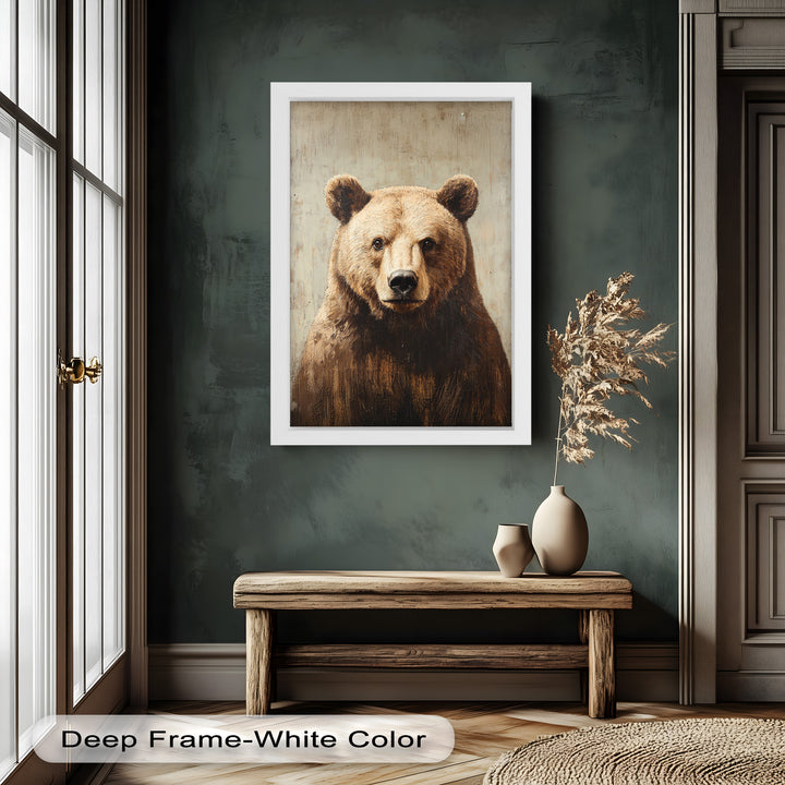 Brown Bear Portrait - Animal Oil Painting