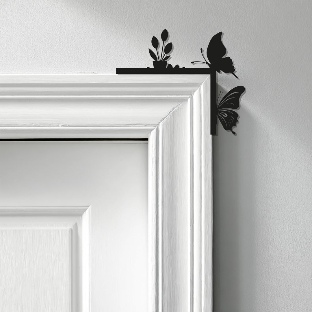 حديقة الفراشات – ديكور معدني مستوحى من الطبيعة للمدفأة