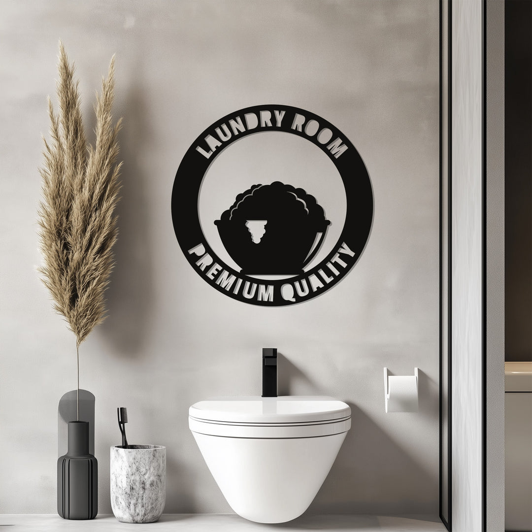 Laundry Room Premium Quality – Modern Metal Wall Art Sign