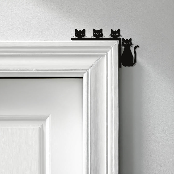 Elegant cats metal wall art for stylish home interiors