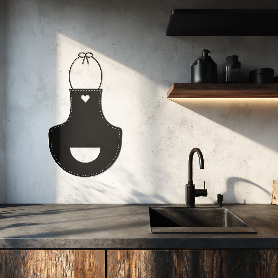 Heart Apron – Kitchen Metal Wall Art