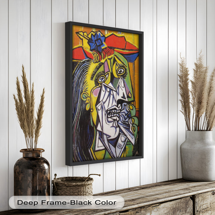 Woman in Anguish – Expressive Cubist Portrait Picasso Oil Painting