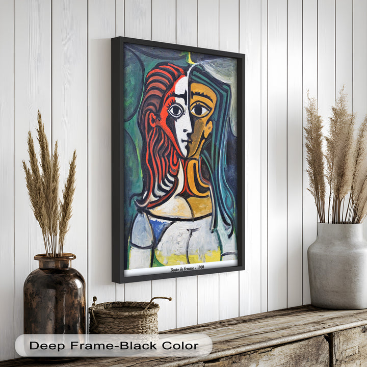 Dual Gaze – Buste de Femme Inspired Picasso Oil Painting