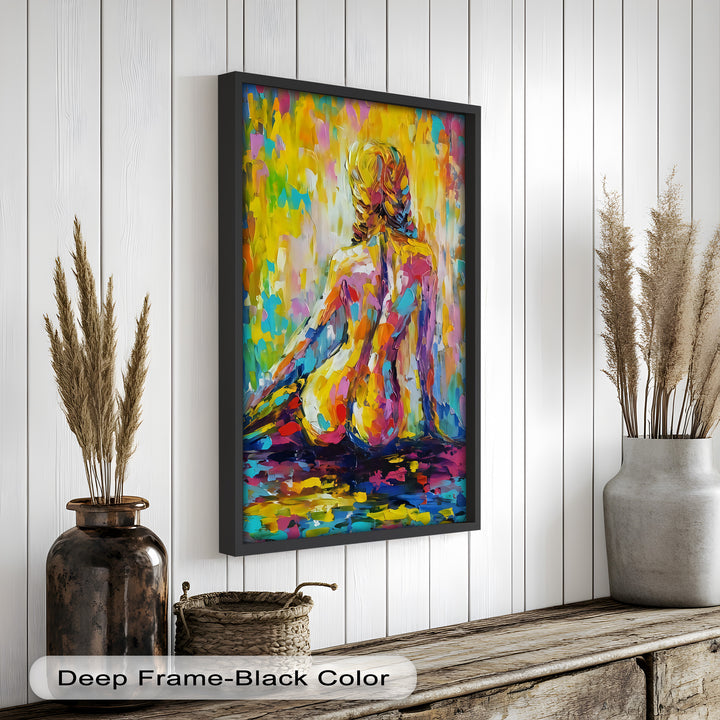 Radiant Reverie – Colorful Nude Impressionist Oil Painting