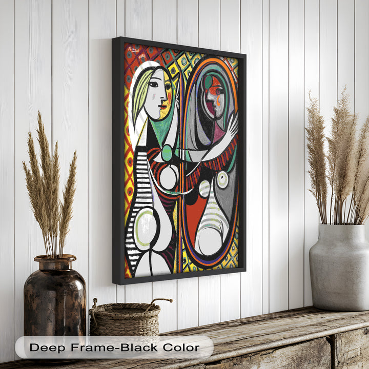 Reflected Identity – Mirror Portrait Picasso Oil Painting