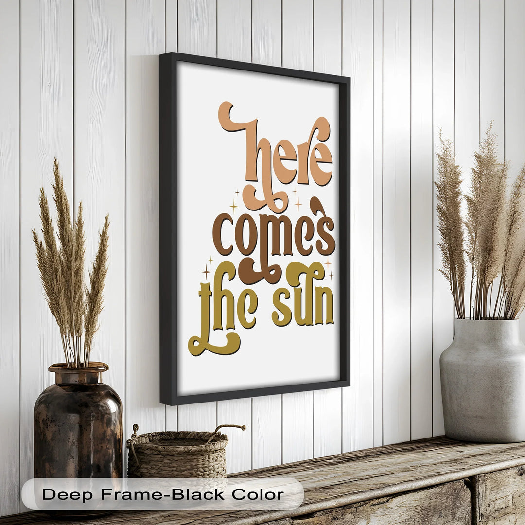 Here Comes the Sun – Positive Vibes Oil Painting - MyPhotoStation