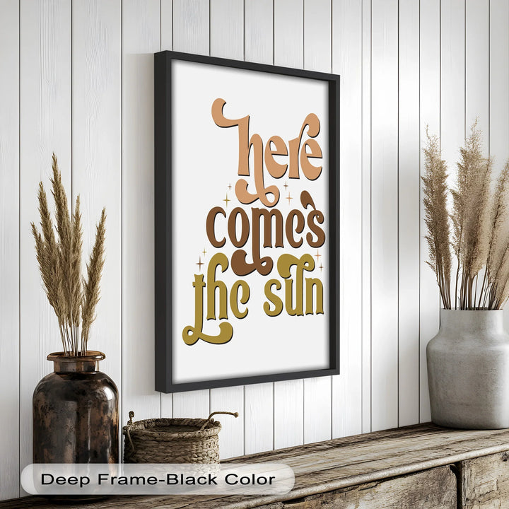 Here Comes the Sun – Positive Vibes Oil Painting - MyPhotoStation
