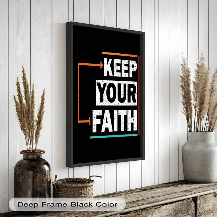 Keep Your Faith – Bold Oil Painting - MyPhotoStation