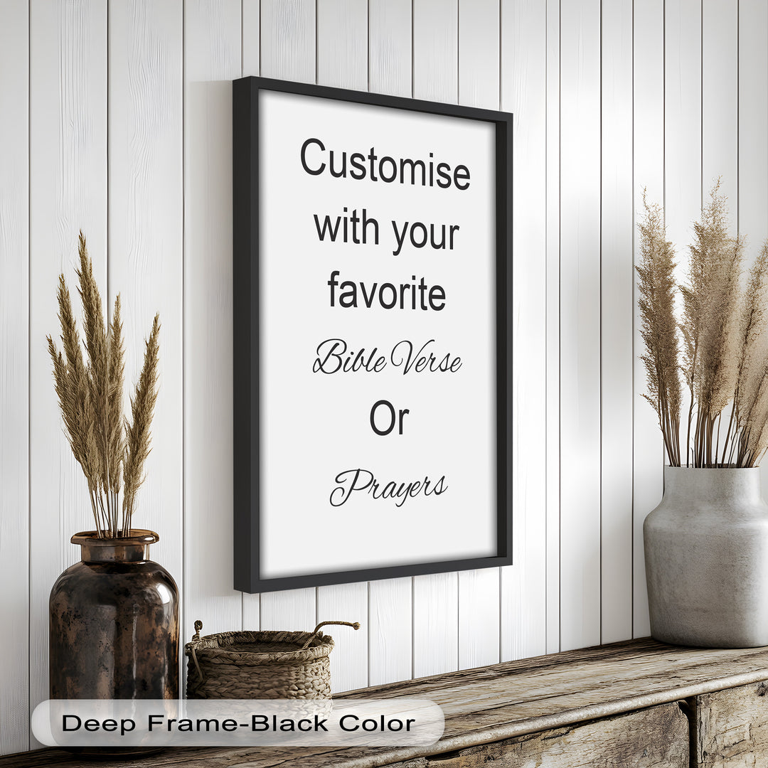 Custom Bible Verse Wall Art – Personalized Oil Painting