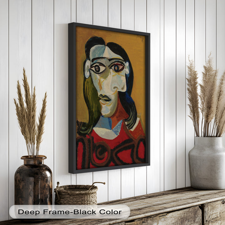 Abstract Portrait with Red Garment - Picasso Oil Painting