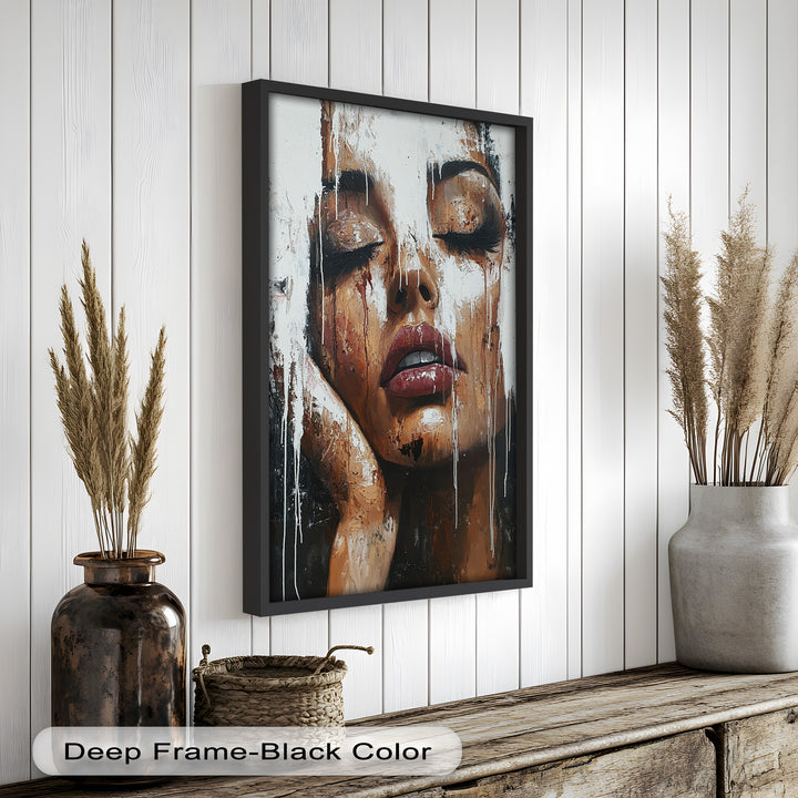 Dripping Silence – Modern Expressionist Abstract Oil Painting