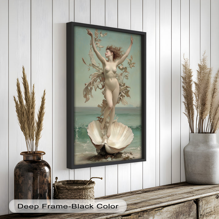 Ethereal Awakening – Renaissance Venus Rising Oil Painting
