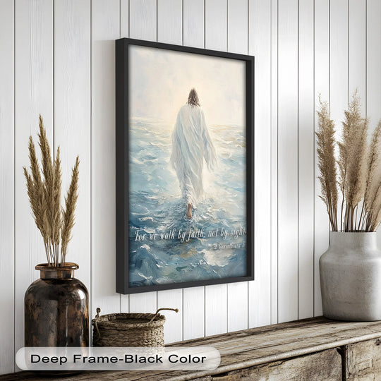 Walk by Faith – Inspirational Christian Wall Art with Scripture
