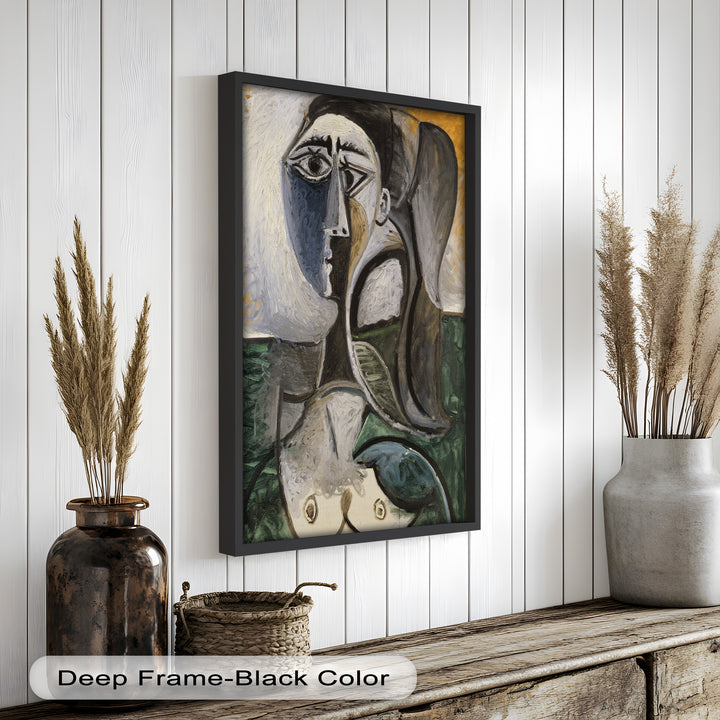 Fragmented Grace – Expressive Female Form in Picasso-Style Oil Painting