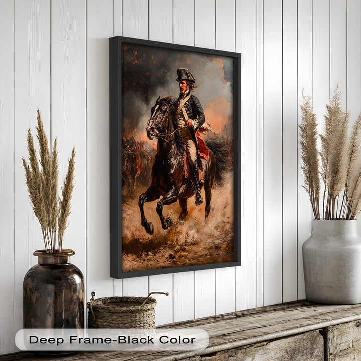 Rider of Defiance – Revolutionary Commander Oil Painting