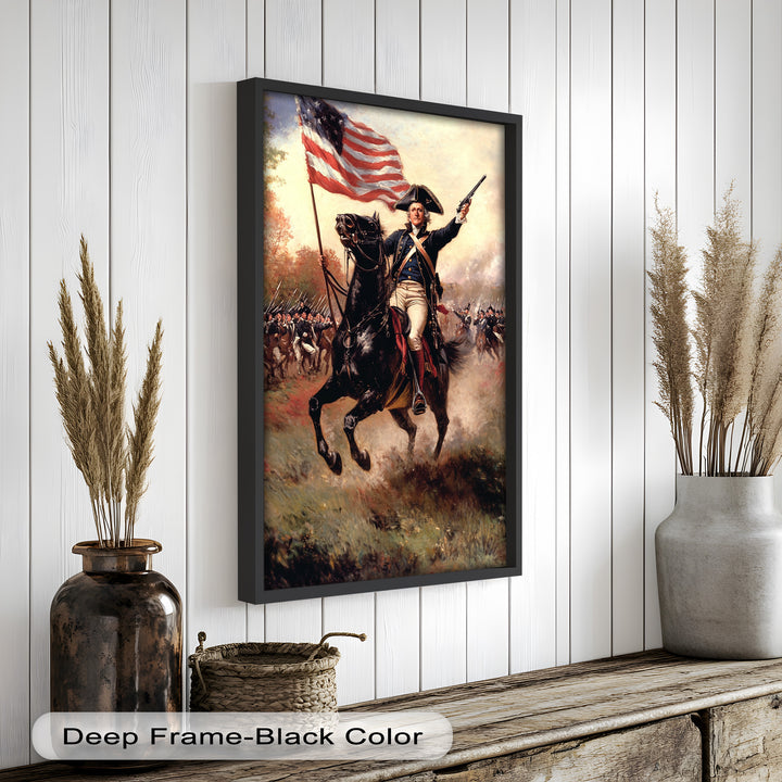 Ride of the Republic – Patriotic Commander Oil Painting