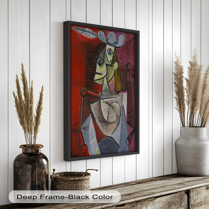 Knight of Angled Dreams – Picasso Cubist Oil Painting