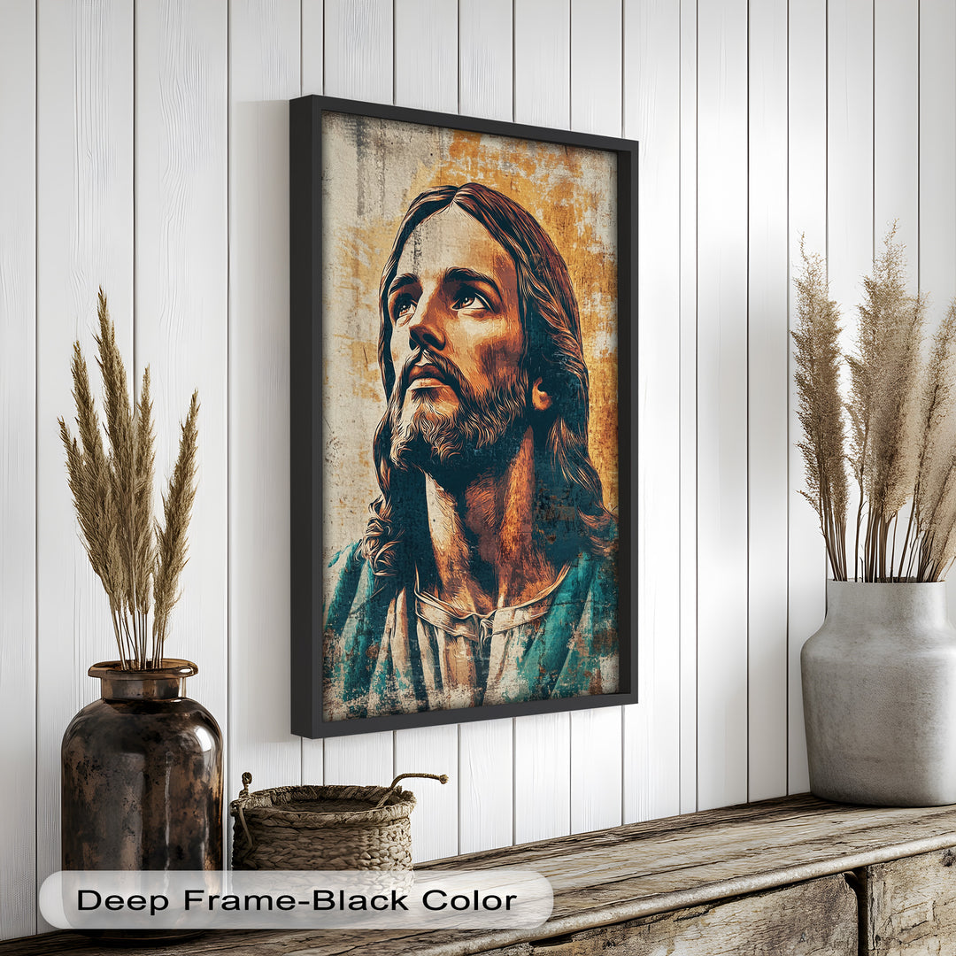 Licht der Gnade – Porträt von Jesus Christus Religiöses Ölgemälde