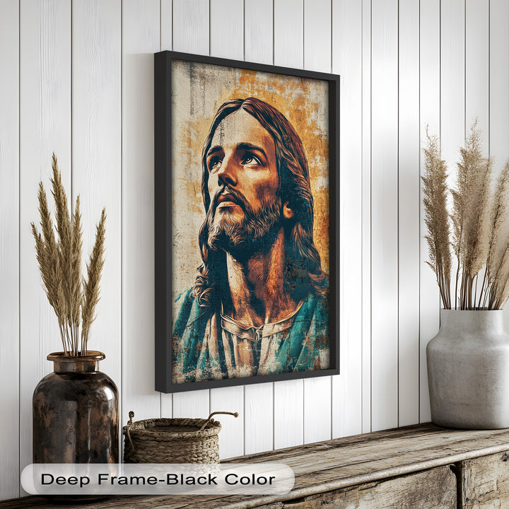 Licht der Gnade – Porträt von Jesus Christus Religiöses Ölgemälde
