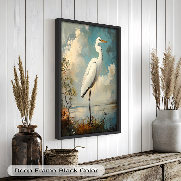 Grace of the Marshlands – Animal Oil Painting