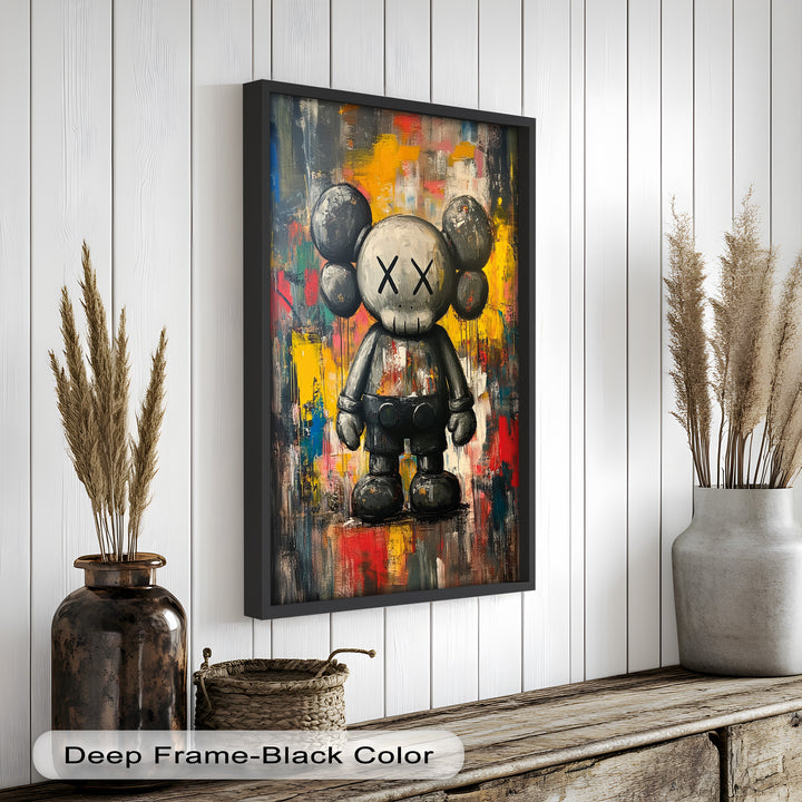 Urban Grit – KAWS Companion Oil Painting