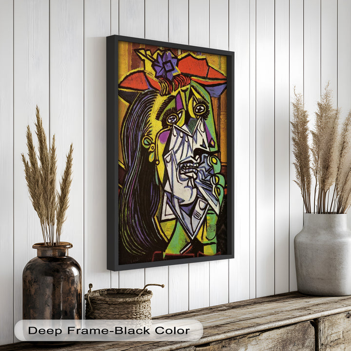 Weeping Woman in Crimson Hat – Picasso Oil Painting