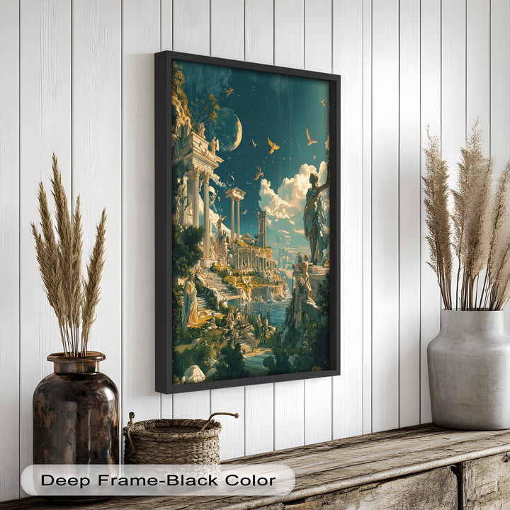 Majestic Temple of the Gods - Mythology Oil Painting